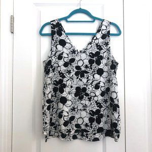 NWOT Ann Taylor Factory V-Neck Floral Blouse